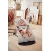 image:imageBabyBjrn Bouncer Balance Soft BeigeGray WovenJersey  2in1 Adjustable Baby Bouncer Seat and Toddler Chair Newborn to Toddler 829 lbs 4 Positions Lightweight amp PortableSilverWhite