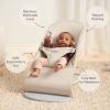image:imageBabyBjrn Bouncer Balance Soft BeigeGray WovenJersey  2in1 Adjustable Baby Bouncer Seat and Toddler Chair Newborn to Toddler 829 lbs 4 Positions Lightweight amp PortableLight Beige