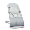 image:imageBabyBjrn Bouncer Balance Soft BeigeGray WovenJersey  2in1 Adjustable Baby Bouncer Seat and Toddler Chair Newborn to Toddler 829 lbs 4 Positions Lightweight amp PortableSilverWhite