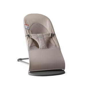 image:imageBabyBjrn Bouncer Balance Soft BeigeGray WovenJersey  2in1 Adjustable Baby Bouncer Seat and Toddler Chair Newborn to Toddler 829 lbs 4 Positions Lightweight amp PortableSand gray