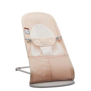 image:imageBabyBjrn Bouncer Balance Soft BeigeGray WovenJersey  2in1 Adjustable Baby Bouncer Seat and Toddler Chair Newborn to Toddler 829 lbs 4 Positions Lightweight amp PortablePearly PinkWhite