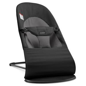 image:imageBabyBjrn Bouncer Balance Soft BeigeGray WovenJersey  2in1 Adjustable Baby Bouncer Seat and Toddler Chair Newborn to Toddler 829 lbs 4 Positions Lightweight amp PortableBlackDark Gray