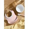 image:imageBabyBjrn Baby Feeding Set 3 pcs Powder Green  Includes Baby Plate Baby Fork Baby Spoon and Baby Cup  Dishwasher Safe  Toddler Feeding Set for selfFeeding or Babyled weaningPowder Pink