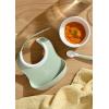 image:imageBabyBjrn Baby Feeding Set 3 pcs Powder Green  Includes Baby Plate Baby Fork Baby Spoon and Baby Cup  Dishwasher Safe  Toddler Feeding Set for selfFeeding or Babyled weaningPowder Green