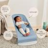 image:imageBabyBjrn Bouncer Bliss Anthracite Mesh  2in1 Adjustable Baby Bouncer Seat and Toddler Chair Newborn to Toddler 829 lbs 4 positions Lightweight amp PortableBlue