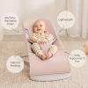 image:imageBabyBjrn Bouncer Bliss Anthracite Mesh  2in1 Adjustable Baby Bouncer Seat and Toddler Chair Newborn to Toddler 829 lbs 4 positions Lightweight amp PortableLight Pink