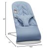 image:imageBabyBjrn Bouncer Bliss Anthracite Mesh  2in1 Adjustable Baby Bouncer Seat and Toddler Chair Newborn to Toddler 829 lbs 4 positions Lightweight amp PortableBlue
