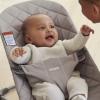 image:imageBabyBjrn Bouncer Bliss Anthracite Mesh  2in1 Adjustable Baby Bouncer Seat and Toddler Chair Newborn to Toddler 829 lbs 4 positions Lightweight amp PortableSand Gray
