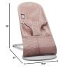 image:imageBabyBjrn Bouncer Bliss Anthracite Mesh  2in1 Adjustable Baby Bouncer Seat and Toddler Chair Newborn to Toddler 829 lbs 4 positions Lightweight amp PortableDusty Pink