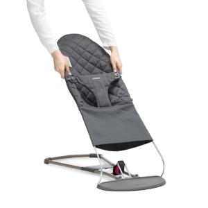 image:imageBABYBJORN Fabric Seat for Bouncer Bliss 3D Jersey Charcoal GreyAnthracite