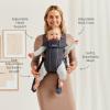 image:imageBabyBjrn Baby Carrier Mini Black Woven  Newborn Carrier 725 lbs Ergonomic EasytoUseAnthracite