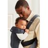 image:imageBabyBjrn Baby Carrier Mini Black Woven  Newborn Carrier 725 lbs Ergonomic EasytoUseAnthracite