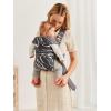 image:imageBabyBjrn Baby Carrier Mini Black Woven  Newborn Carrier 725 lbs Ergonomic EasytoUseAnthraciteLandscape print
