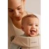 image:imageBabyBjrn Baby Carrier Mini Black Woven  Newborn Carrier 725 lbs Ergonomic EasytoUseBeige