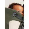image:imageBabyBjrn Baby Carrier Mini Black Woven  Newborn Carrier 725 lbs Ergonomic EasytoUseDark Green