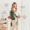 image:imageBabyBjrn Baby Carrier Mini Black Woven  Newborn Carrier 725 lbs Ergonomic EasytoUseDark Green