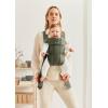 image:imageBabyBjrn Baby Carrier Mini Black Woven  Newborn Carrier 725 lbs Ergonomic EasytoUseDark Green