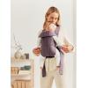 image:imageBabyBjrn Baby Carrier Mini Black Woven  Newborn Carrier 725 lbs Ergonomic EasytoUseDark Purple