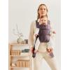 image:imageBabyBjrn Baby Carrier Mini Black Woven  Newborn Carrier 725 lbs Ergonomic EasytoUseDark Purple