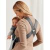 image:imageBabyBjrn Baby Carrier Mini Black Woven  Newborn Carrier 725 lbs Ergonomic EasytoUseDark gray