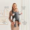 image:imageBabyBjrn Baby Carrier Mini Black Woven  Newborn Carrier 725 lbs Ergonomic EasytoUseDark gray
