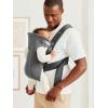image:imageBabyBjrn Baby Carrier Mini Black Woven  Newborn Carrier 725 lbs Ergonomic EasytoUseDark gray