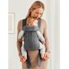 image:imageBabyBjrn Baby Carrier Mini Black Woven  Newborn Carrier 725 lbs Ergonomic EasytoUseDark gray