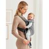 image:imageBabyBjrn Baby Carrier Mini Black Woven  Newborn Carrier 725 lbs Ergonomic EasytoUseDark gray