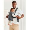 image:imageBabyBjrn Baby Carrier Mini Black Woven  Newborn Carrier 725 lbs Ergonomic EasytoUseDark gray
