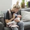 image:imageBabyBjrn Baby Carrier Mini Black Woven  Newborn Carrier 725 lbs Ergonomic EasytoUseDusty Pink
