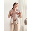 image:imageBabyBjrn Baby Carrier Mini Black Woven  Newborn Carrier 725 lbs Ergonomic EasytoUseDusty Pink
