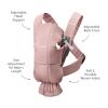 image:imageBabyBjrn Baby Carrier Mini Black Woven  Newborn Carrier 725 lbs Ergonomic EasytoUseDusty Pink