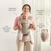 image:imageBabyBjrn Baby Carrier Mini Black Woven  Newborn Carrier 725 lbs Ergonomic EasytoUseGray beige