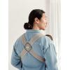 image:imageBabyBjrn Baby Carrier Mini Black Woven  Newborn Carrier 725 lbs Ergonomic EasytoUseGray beige