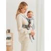 image:imageBabyBjrn Baby Carrier Mini Black Woven  Newborn Carrier 725 lbs Ergonomic EasytoUseLight gray