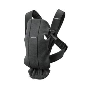 image:imageBabyBjrn Baby Carrier Mini Black Woven  Newborn Carrier 725 lbs Ergonomic EasytoUseCharcoal gray