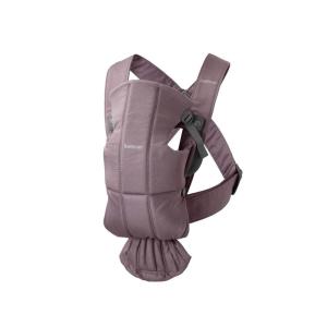 image:imageBabyBjrn Baby Carrier Mini Black Woven  Newborn Carrier 725 lbs Ergonomic EasytoUseDark Purple