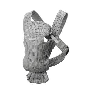 image:imageBabyBjrn Baby Carrier Mini Black Woven  Newborn Carrier 725 lbs Ergonomic EasytoUseGray