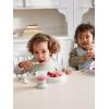 image:imageBabyBjorn Dinnerware Set 8 pcs Powder Blue Includes PlateDishwasher Safe Toddler Feeding Set for selfFeeding or weaningPowder Green