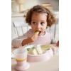 image:imageBabyBjorn Dinnerware Set 8 pcs Powder Blue Includes PlateDishwasher Safe Toddler Feeding Set for selfFeeding or weaningPowder Pink