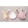 image:imageBabyBjrn Baby Dinner Set 5 pc Gray  Includes Baby Bib Baby Plate Baby Fork Baby Spoon and Baby Cup  Dishwasher Safe  Toddler Feeding Set for selfFeeding or Babyled weaningPowder Pink