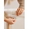 image:imageBabyBjrn Fitted Sheet for Cradle White OrganicBaby Crib wFitted Sheet