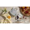 image:imageBabyBjrn Mealtime Set 4 pc Gray  Includes Plate Fork Spoon and Cup  Dishwasher Safe  Toddler feeding set for selffeeding or led weaningGray