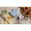 image:imageBabyBjrn Mealtime Set 4 pc Gray  Includes Plate Fork Spoon and Cup  Dishwasher Safe  Toddler feeding set for selffeeding or led weaningPowder Blue