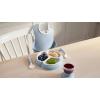 image:imageBabyBjrn Mealtime Set 4 pc Gray  Includes Plate Fork Spoon and Cup  Dishwasher Safe  Toddler feeding set for selffeeding or led weaningPowder Blue
