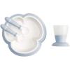 image:imageBABYBJRN Baby Feeding Set Powder Pink  4 Piece SetPowder Blue
