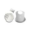 image:imageBabyBjrn Baby Dinner Set 5 pc Gray  Includes Baby Bib Baby Plate Baby Fork Baby Spoon and Baby Cup  Dishwasher Safe  Toddler Feeding Set for selfFeeding or Babyled weaningGray