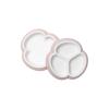 image:imageBabyBjrn Baby Plate Set 2 Pack GrayPowder Pink