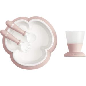 image:imageBABYBJRN Baby Feeding Set Powder Pink  4 Piece SetPowder Pink