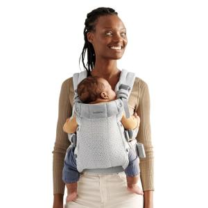image:imageBabyBjrn Baby Carrier Harmony Anthracite 3D Mesh  3in1 Ergonomic Baby Carrier Newborn Facingin OutwardFacing and Back Carrying Positions Supported 740 lbs Newborn to ToddlerSilver
